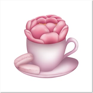 Cup With Peony Posters and Art